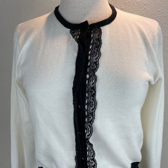 NWT Larry Levine Cardigan Sweater Top Size M - Picture 2 of 10
